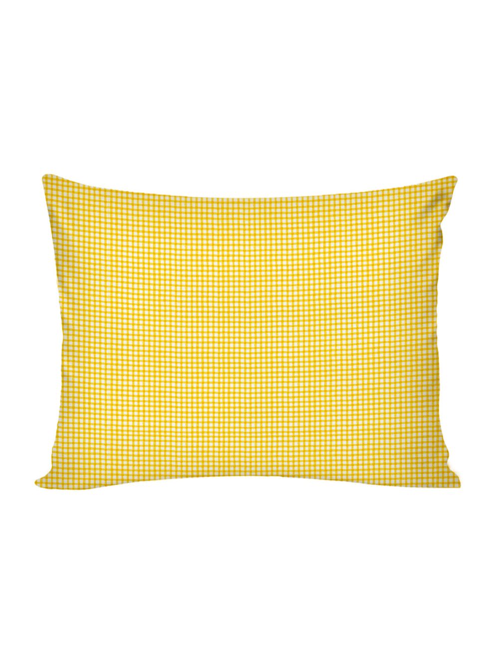 Постельное белье перкаль Сказка "Желтая клеточка" 1,5-сп Наволочка 50х70 см 1 шт Простынь 150x215 см Пододеяльник 145x215 см