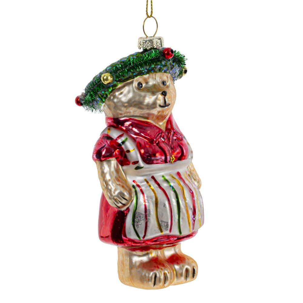 GAEM Украшение новогоднее "Медвежонок", L6,5 W6 H14 см