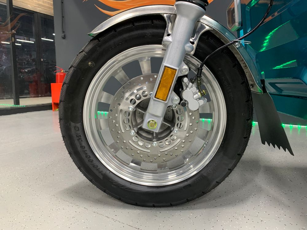 Грузовой электрический трицикл IKINGI CARGO MAX Q30 3000W (72V/45Ah) - Бирюзовый фото №9