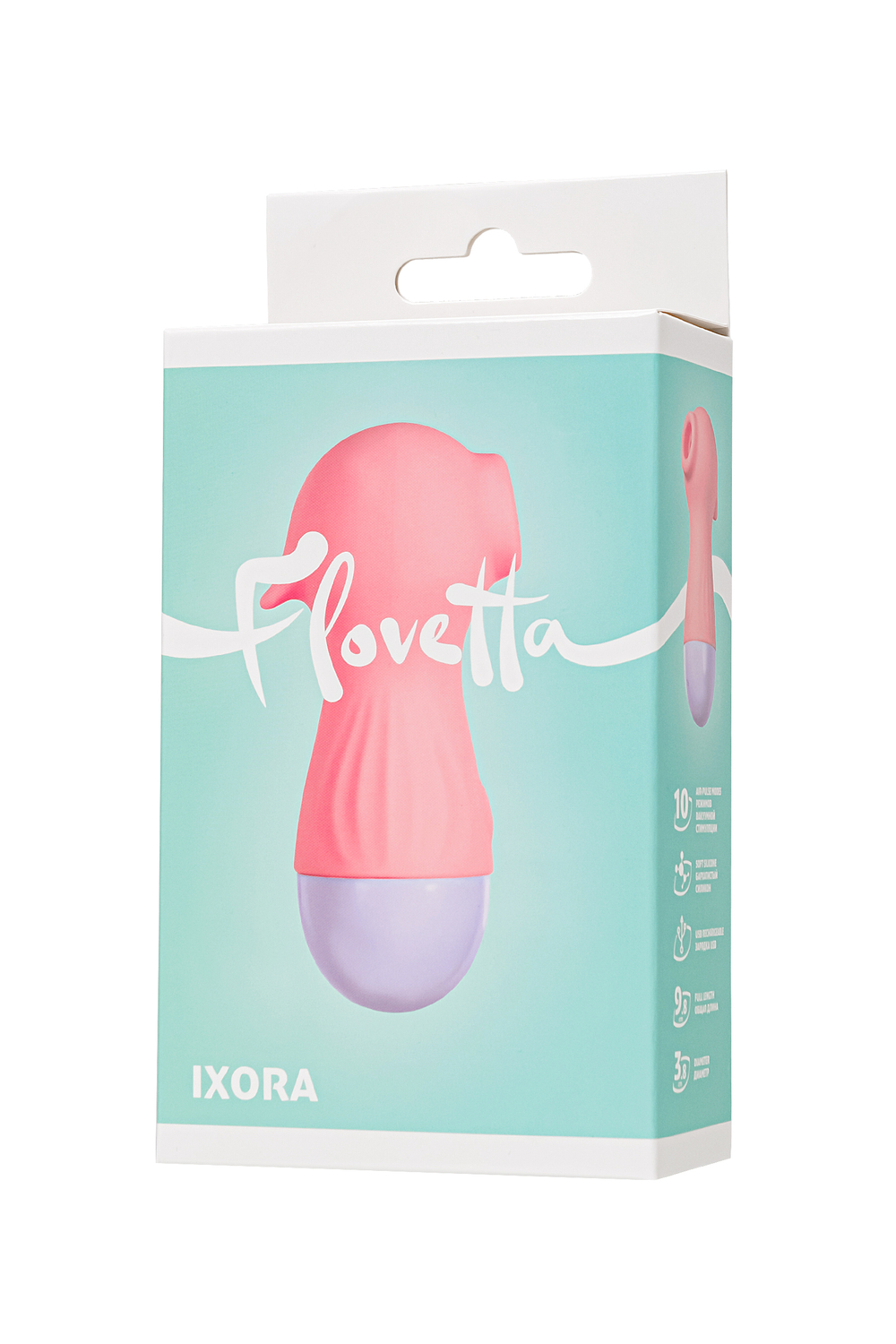 Вакуум-волновой стимулятор Flovetta Ixora розовый 9,8 см