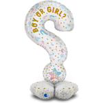 Фольгированный шар-фигура на подставке для гендер-пати «Мальчик или Девочка?» AIR, 119 см