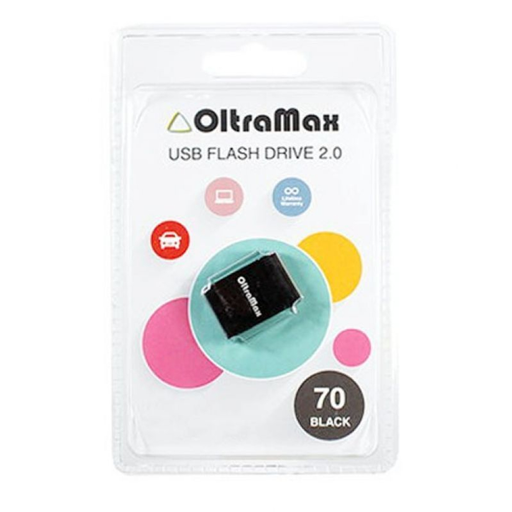 USB Флешка 4GB OltraMax 70, USB 2.0, черная