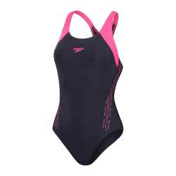 Купальник SPEEDO Hyperboom Splice, 8-00372516919, р.38 (рос.50), темносине-розовый