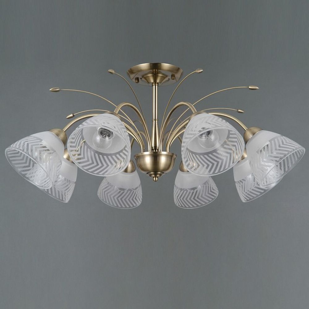 Люстра на штанге ILLUMICO AREZZO IL0594-8CSQ-25 AB AREZZO