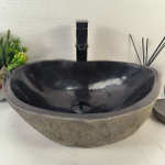 Каменная раковина из речного камня RS-05269 (51*38*14) 0857 из натурального камня