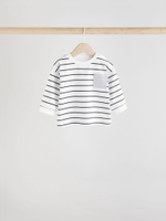 Лонгслив для малышей Next E48-162, 3 шт., Бежевый, Белый, Серый