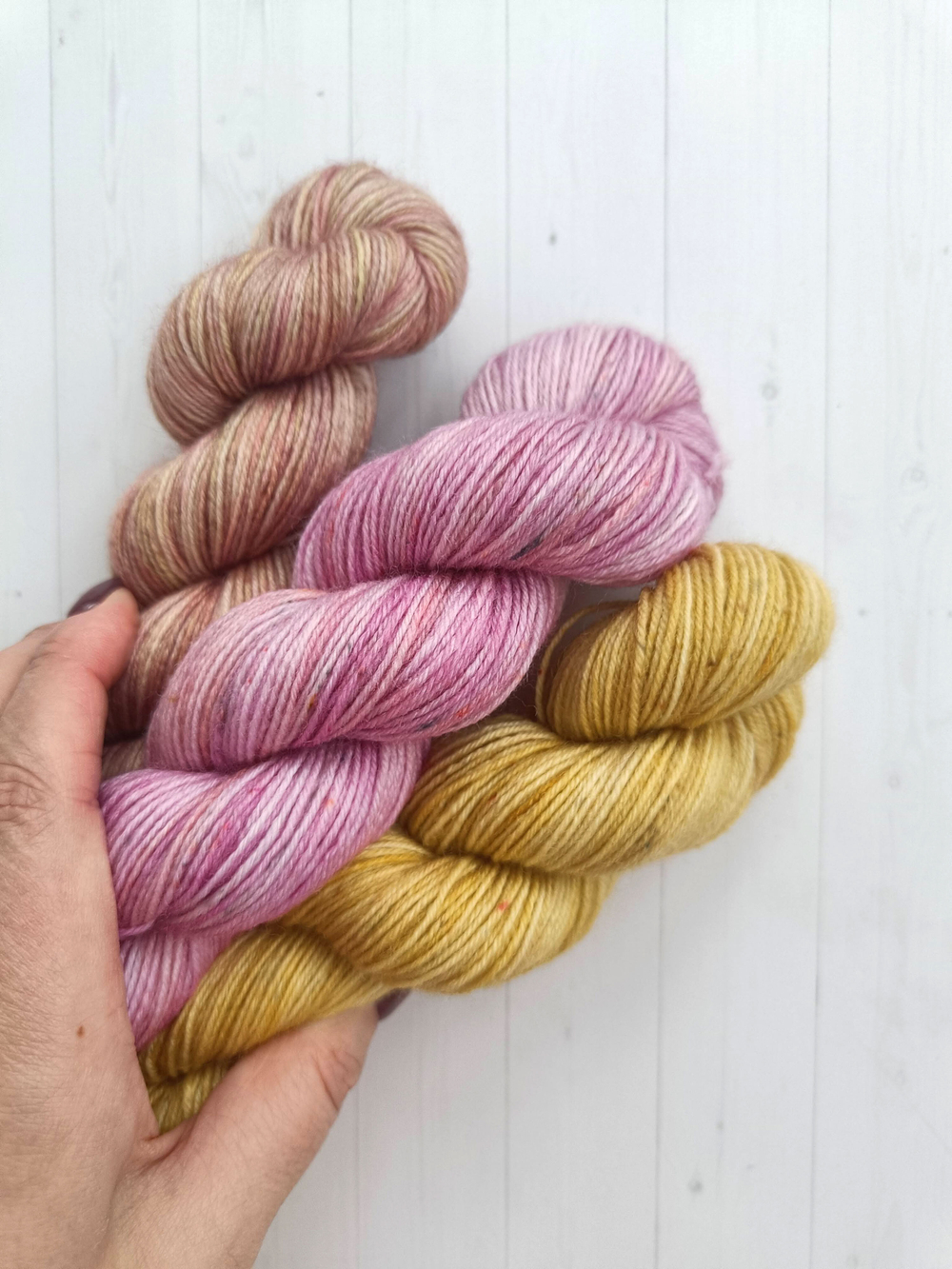 Набор №5 - 3 шт. по 50 гр (розовый, розово-бежевый, горчица)