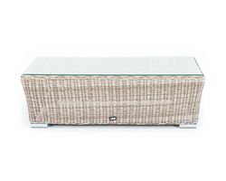 "Капучино" журнальный столик из искусственного ротанга, цвет бежевый