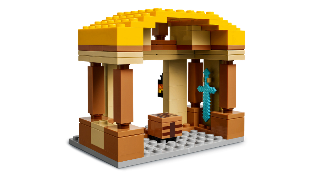 Конструктор Лего Майнкрафт Нападение на деревню воздушных шаров Гаста | LEGO Minecraft 493 деталей 21273_УЦЕНКА