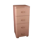 Комод 'Плетёнка' 4-х секционный (какао)