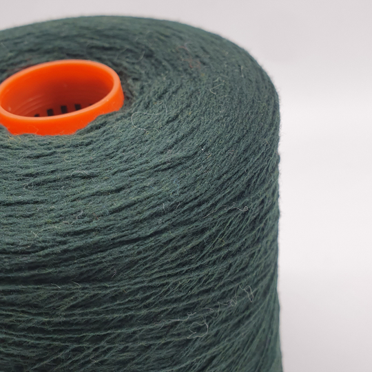Пряжа Zegna Baruffa KENT 2/18 (100% мериносовая шерсть кардная), 900м/100гр, пихтовый зеленый