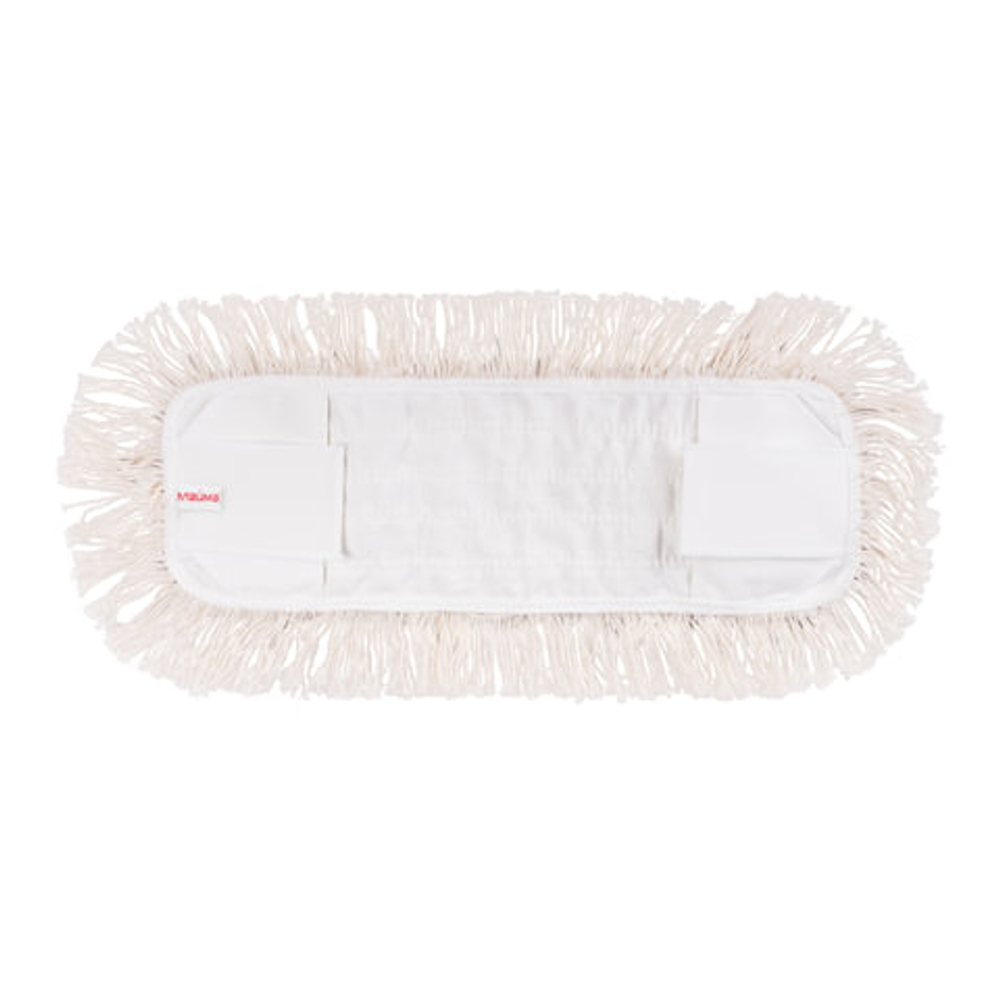 Насадка МОП плоская для швабры/держателя 42 см, уши/карманы (ТИП У/К), хлопок 4,5 см, упаковка, LAIMA