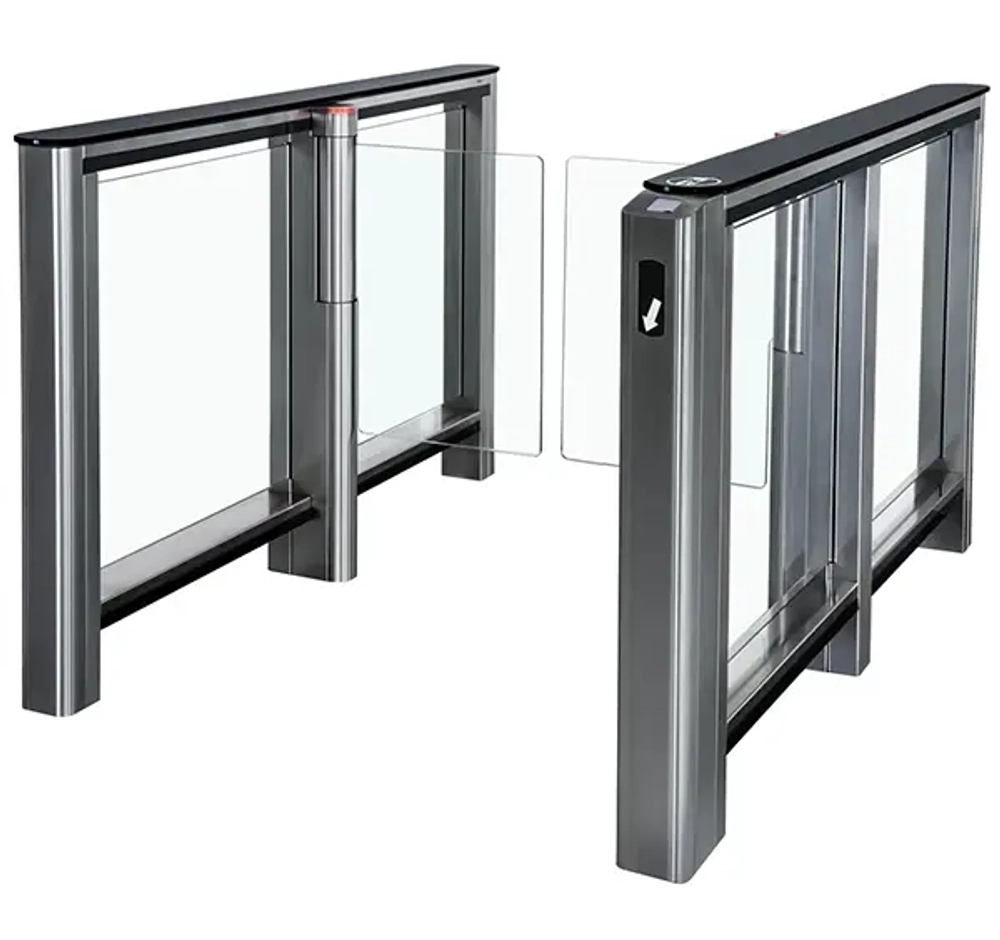 Скоростной проход ST-01 с распашными створками и встроенным сканером штрихкода