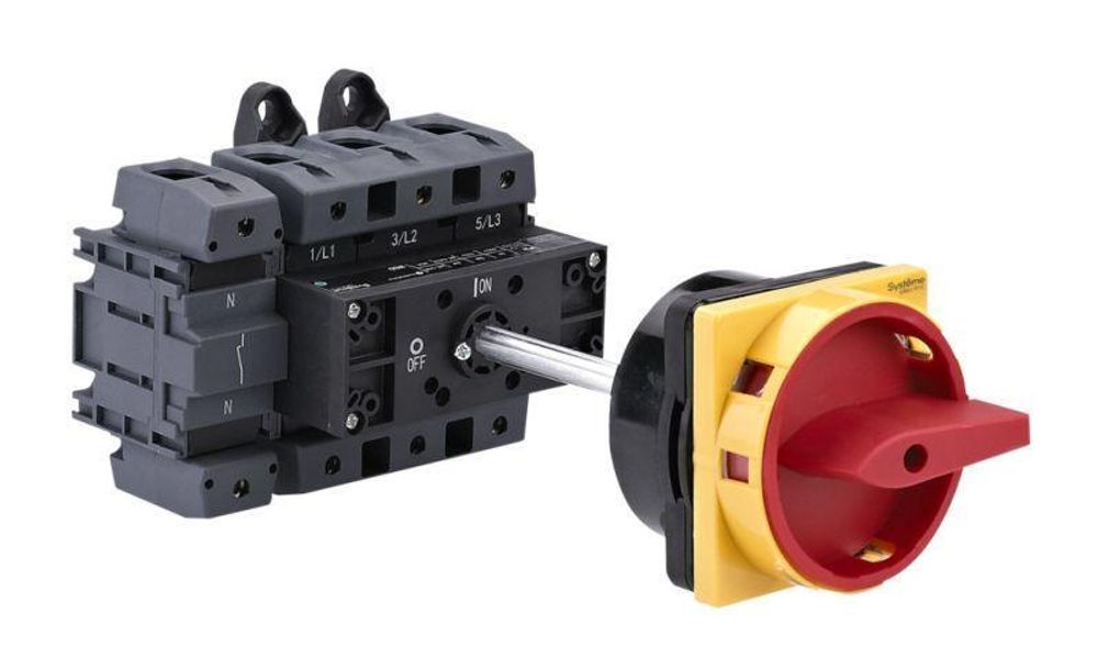 Выключатель-разъединитель 4п 175А IP20 с красн. выносн. рукоят. на дин-рейке/плате с замком SE MSD175440R Выключатель-разъединитель 4п 175А IP20 с красн. выносн. рукоят. на дин-рейке/плате с замком SE MSD175440R