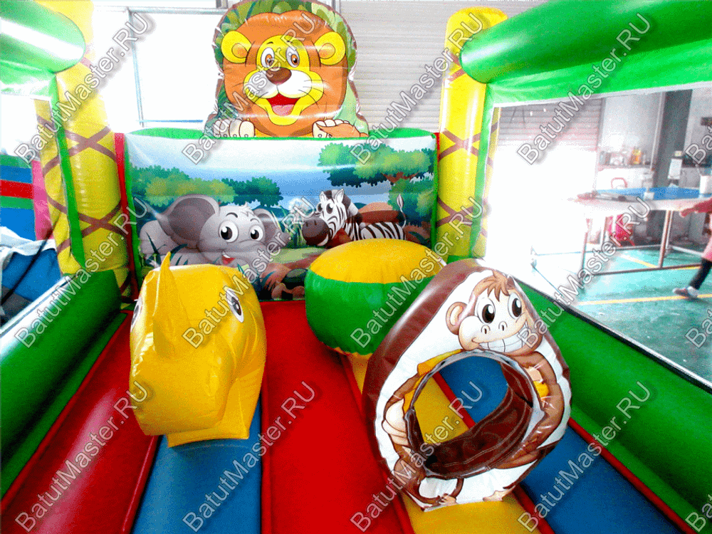Коммерческий надувной батут "Львёнок" 4*3.5*3 м