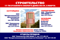 Оформление строительных площадок