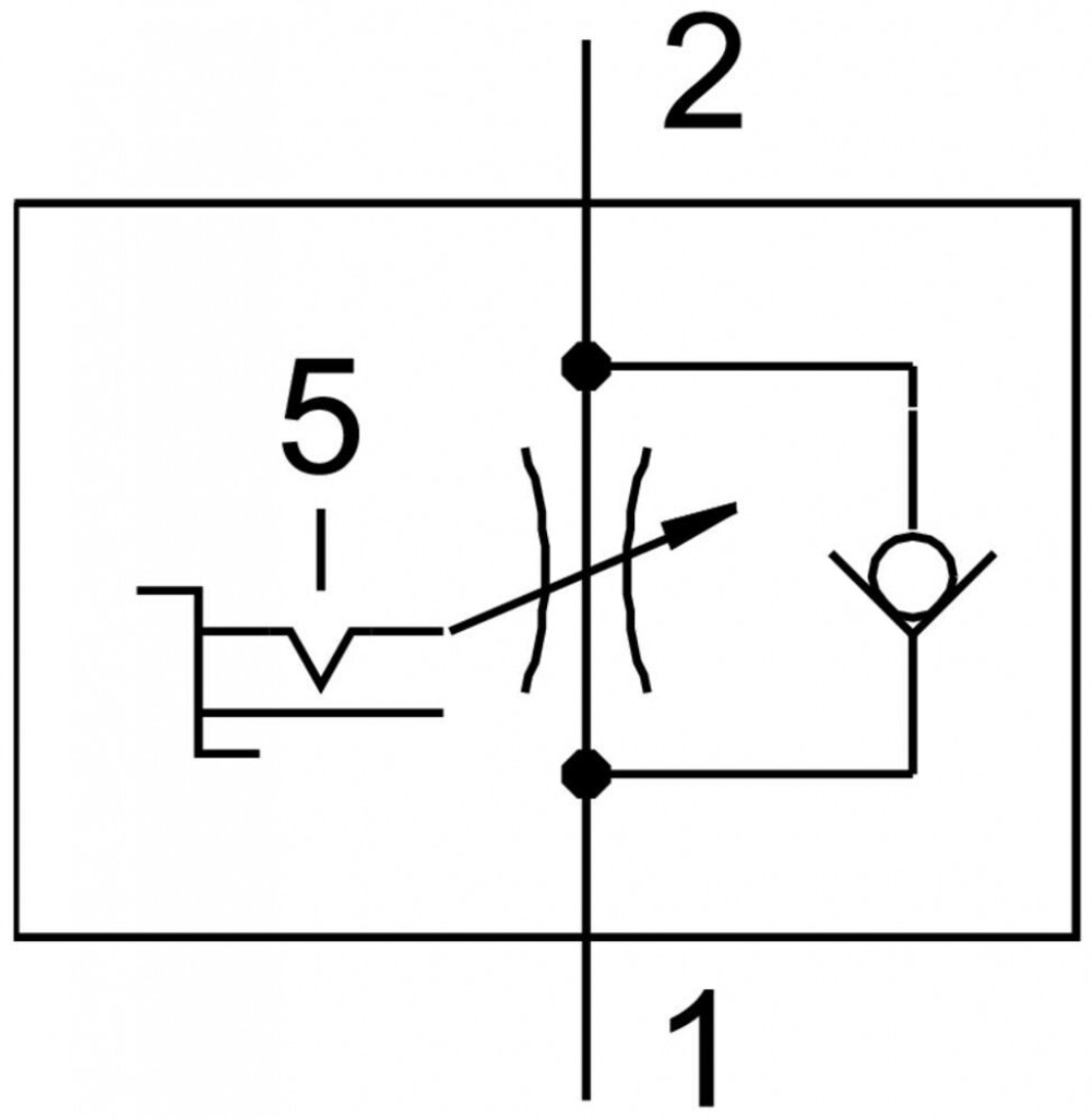 GRLSA-1/4-QS-8 Дроссель с обратным клапаном
