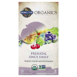 Garden of Life, Organics, один раз в день, для беременных, мультивитамины из цельных продуктов, 30 веганских таблеток
