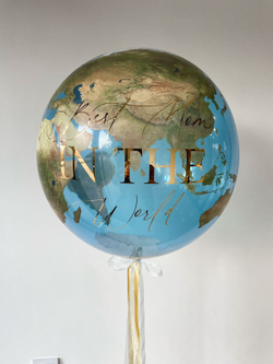 Шар "Планета Земля" с надписью для мамы