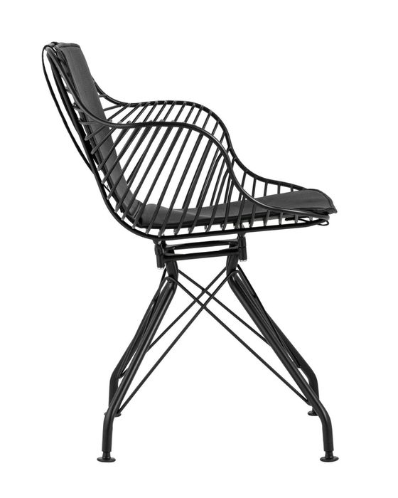 Кресло Thomas черное с черной подушкой Stool Group