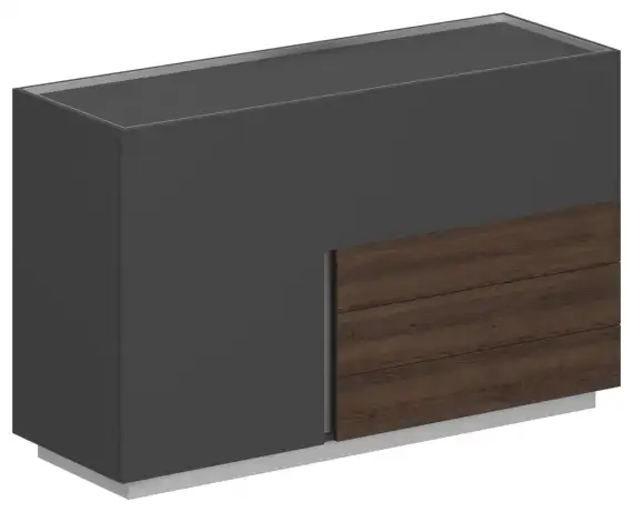 Шкаф правый Оливер (Oliver) OL-20-14.R 1600x550x975