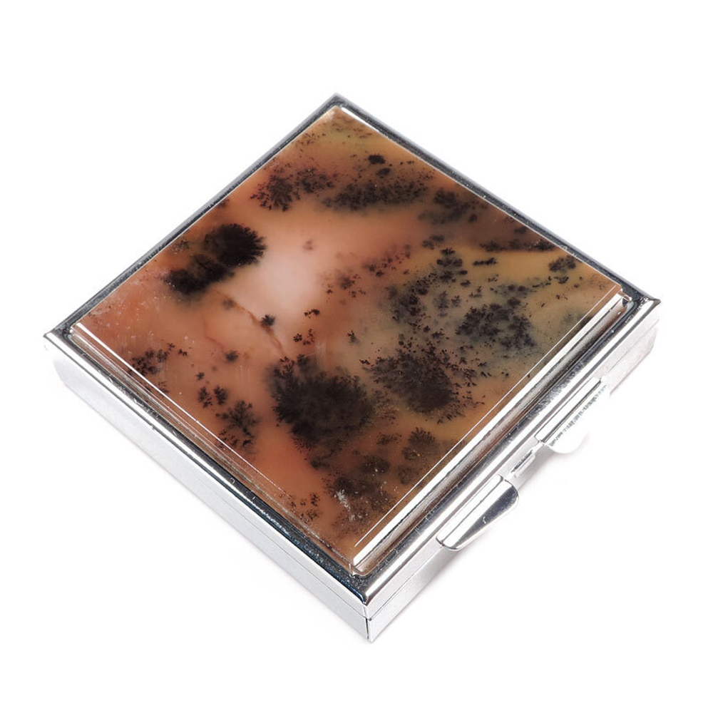 Зеркальце агат моховый