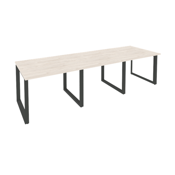 Onix Стол переговорный O.MO-PRG-3.1 Денвер Светлый/Металл Антрацит 2940*980*750