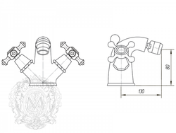 Смеситель для биде Migliore Prestige ML.PRS-744 схема
