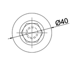 ТМС Монтажный болт G2 M12x40мм (оцинк)