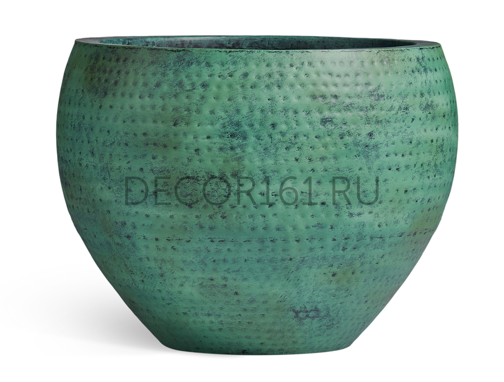 Кашпо TREEZ Effectory Wild and Precious Чаша Окислившаяся медь в-45 см, д-54 см 41.33-25-24-127-RG-54