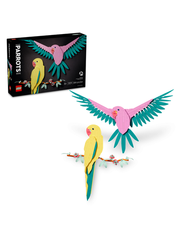 Конструктор Лего Арт Попугаи Ара | LEGO Art Macaw Parrots коллекционный набор, 31211, 644 детали (18+)
