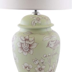 Настольная лампа с абажуром "Сладкий аромат жасмина"