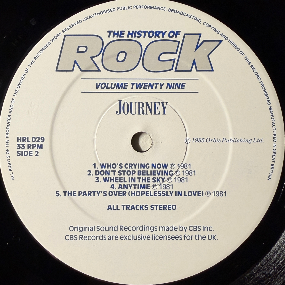 Сборник History Of Rock 29 2LP (Англия 1985г.)