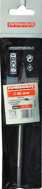 Сверло по дереву, HAISSER, диаметр 40 мм, перовое.