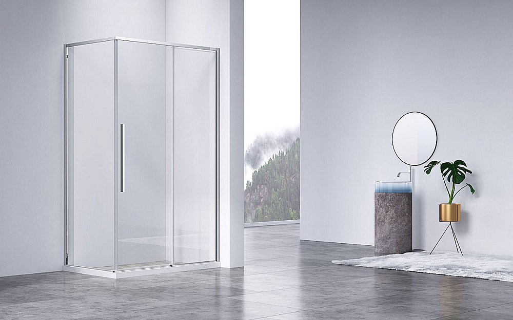 Душевой уголок Vincea SLIM-N VSR-4SN8010CL 100x80 стекло прозрачное/профиль хром
