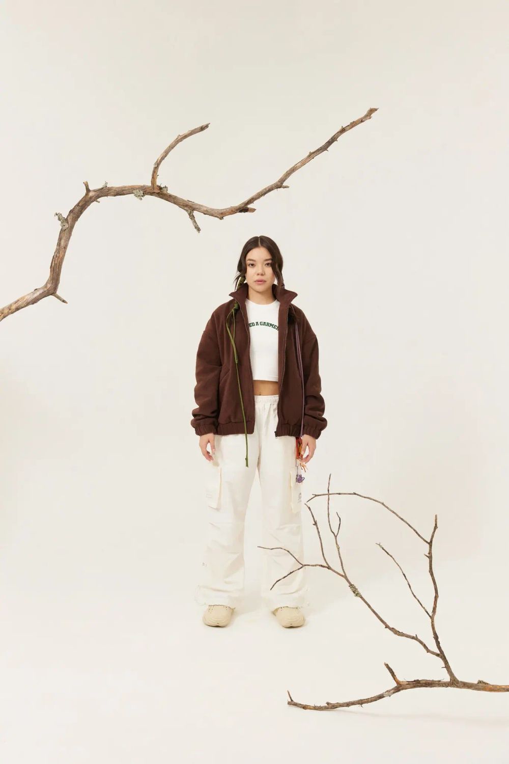 Куртка Called a Garment Флисовая FCF Logo Jacket
vol.2 коричневая