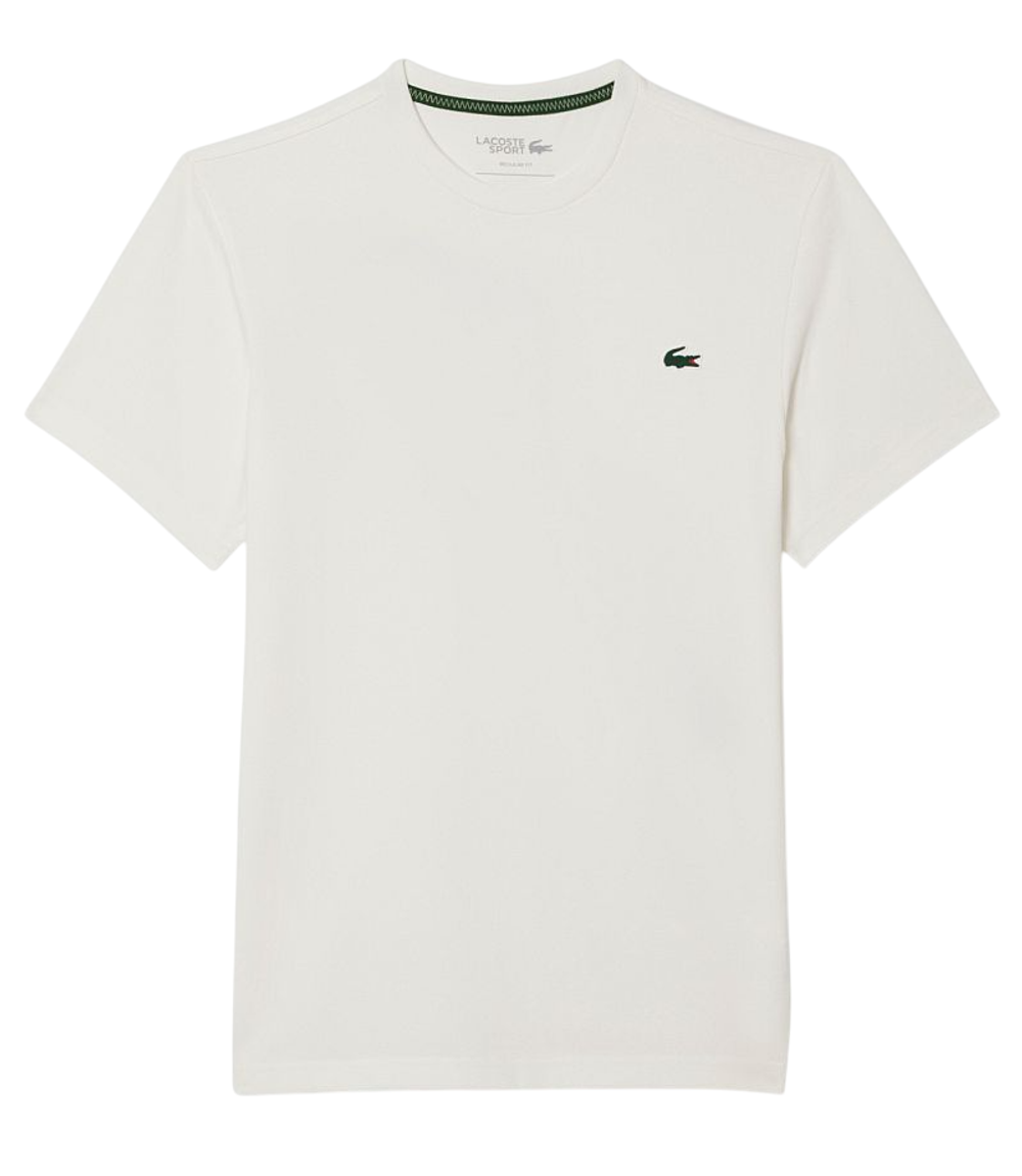 Теннисная футболка Lacoste Ultra Dry Tennis Heritage Print - white