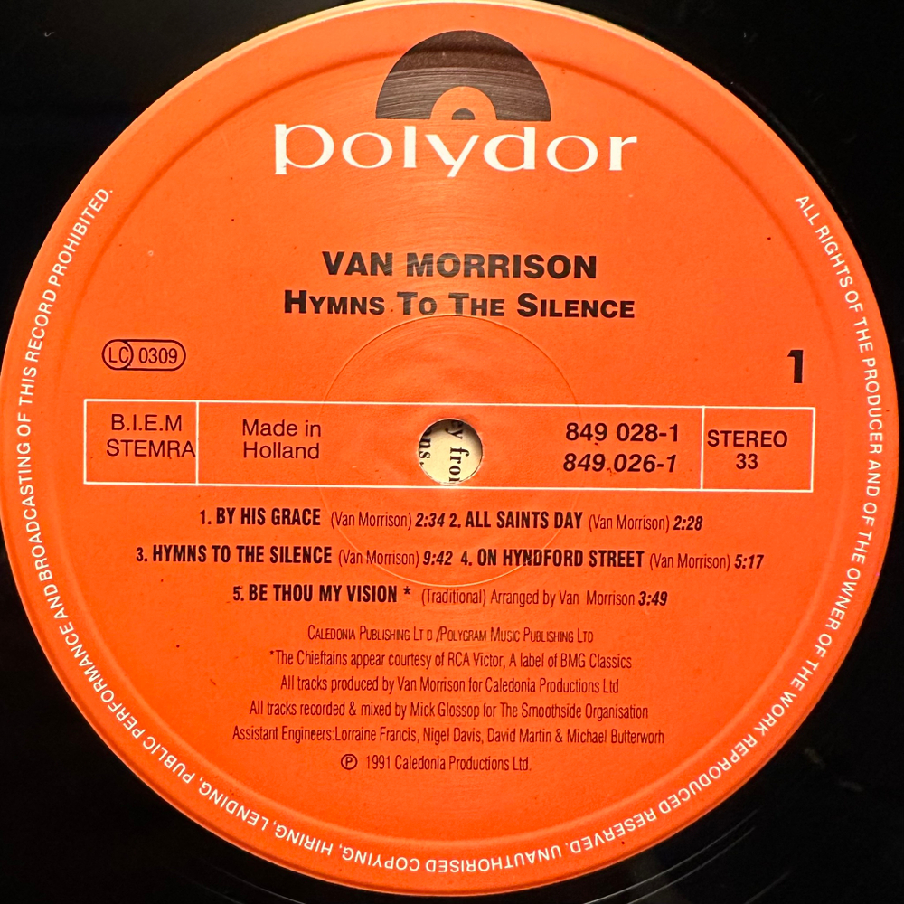 Van Morrison - Hymns To The Silence 2LP (Голландия 1991г.)