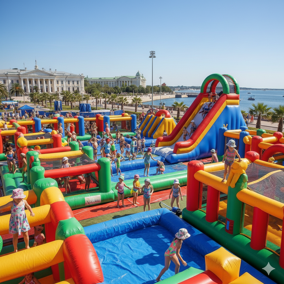 Батут купить в Таганроге — надувные аттракционы БатутМастер 🎉