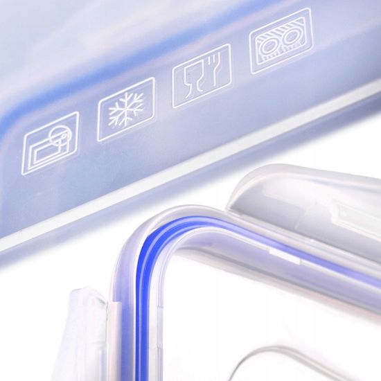 Набор герметичных контейнеров 3 шт. Kamille KM 20001 с крышками, для еды и хранения продуктов (0,4 л; 0,8 л; 1,2 л.)