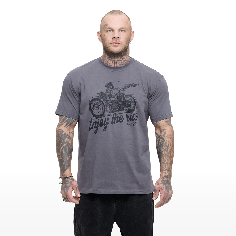 Футболка CLAN13 ENJOY THE RIDE, серый