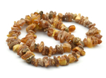 Бусы лечебные из янтаря цв.коньячный, 47см