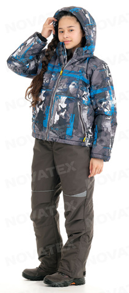 Мегаполис куртка (таслан добби, синий) детский