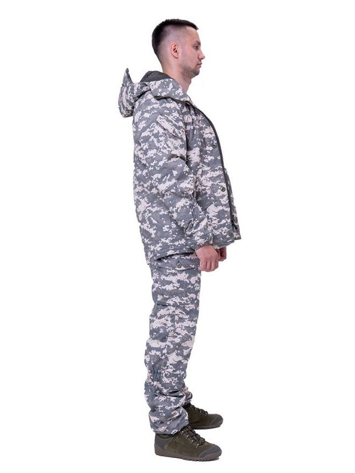 Костюм камуфлированный Алтай Зима на синтепоне (серая цифра)