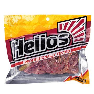 Твистер Helios Credo Four tail 2,35"/6,0 см Fio & Acid lemon 10шт. (HS-20-027)