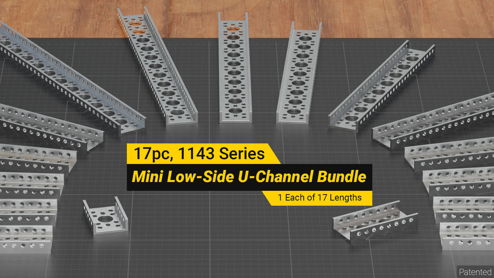 1143 Series Mini Low-Side U-Channel Bundle (17 Pcs)
