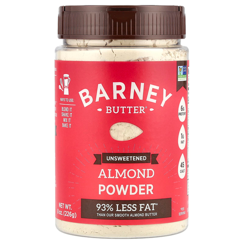 Barney Butter, Миндальный порошок, несладкий, 226 г (8 унций)