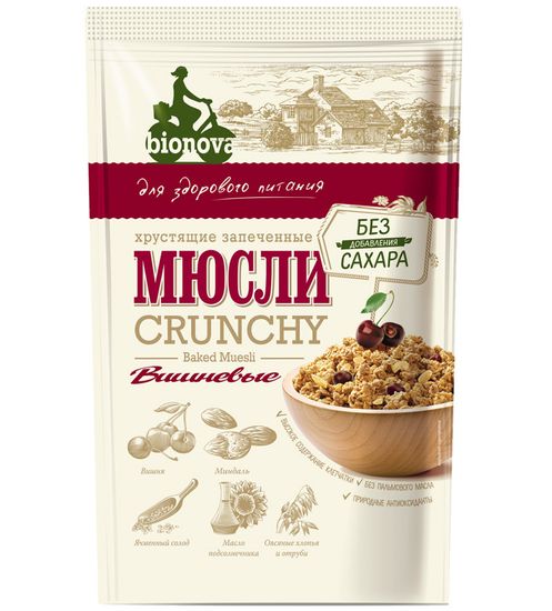 Мюсли Бионова Вишневые, 400г.