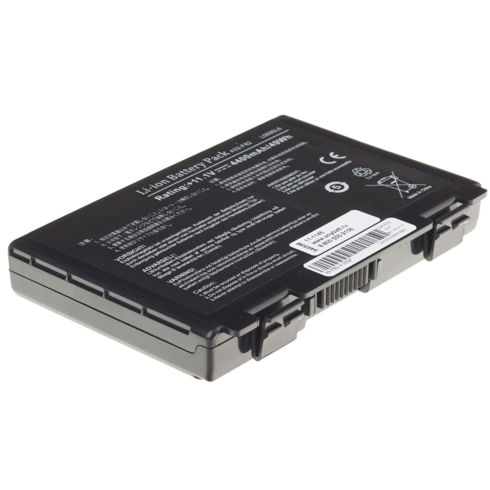 Аккумуляторная батарея AnyBatt 4400 mAh для ноутбков A32-F82, A32-F52