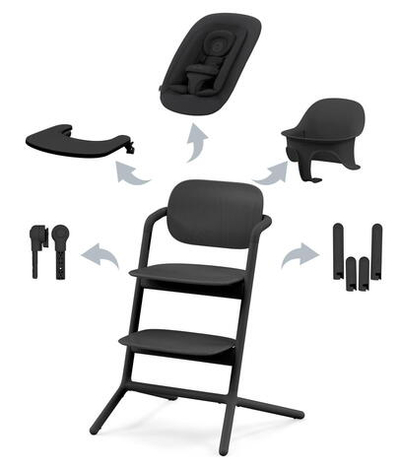 Стульчик для кормления Cybex Lemo 4 в 1 Stunning Black